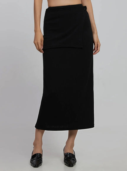 Wrap Maxi Skirt ID516