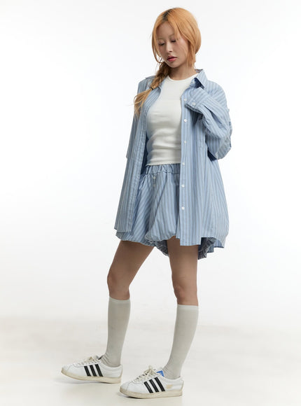 striped-buttoned-oversized-collared-shirt-cy505