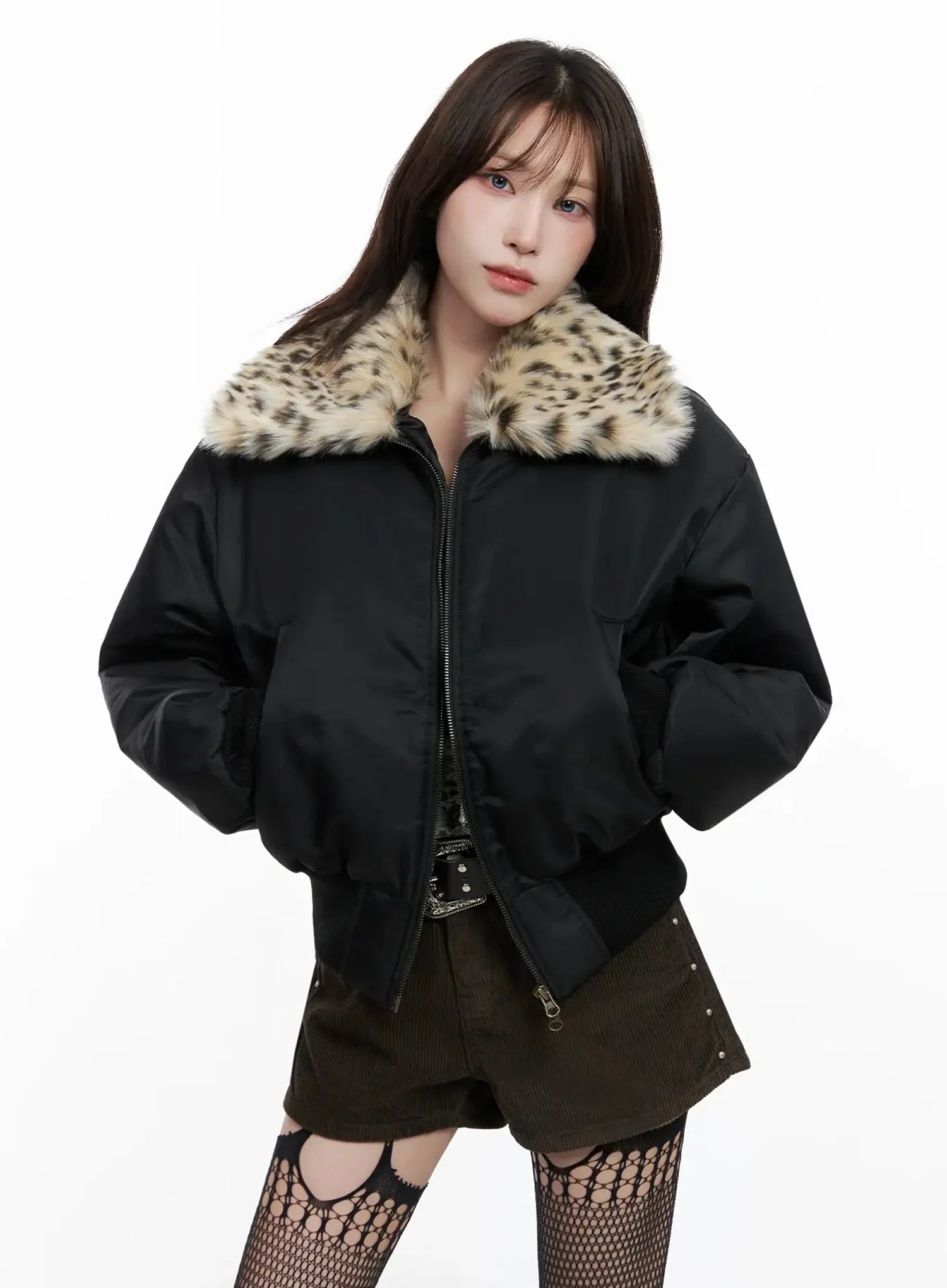 leopard-print-fur-collar-bomber-jacket-in525