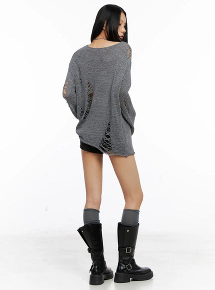 loose-fit-distressed-knit-sweater-cs511