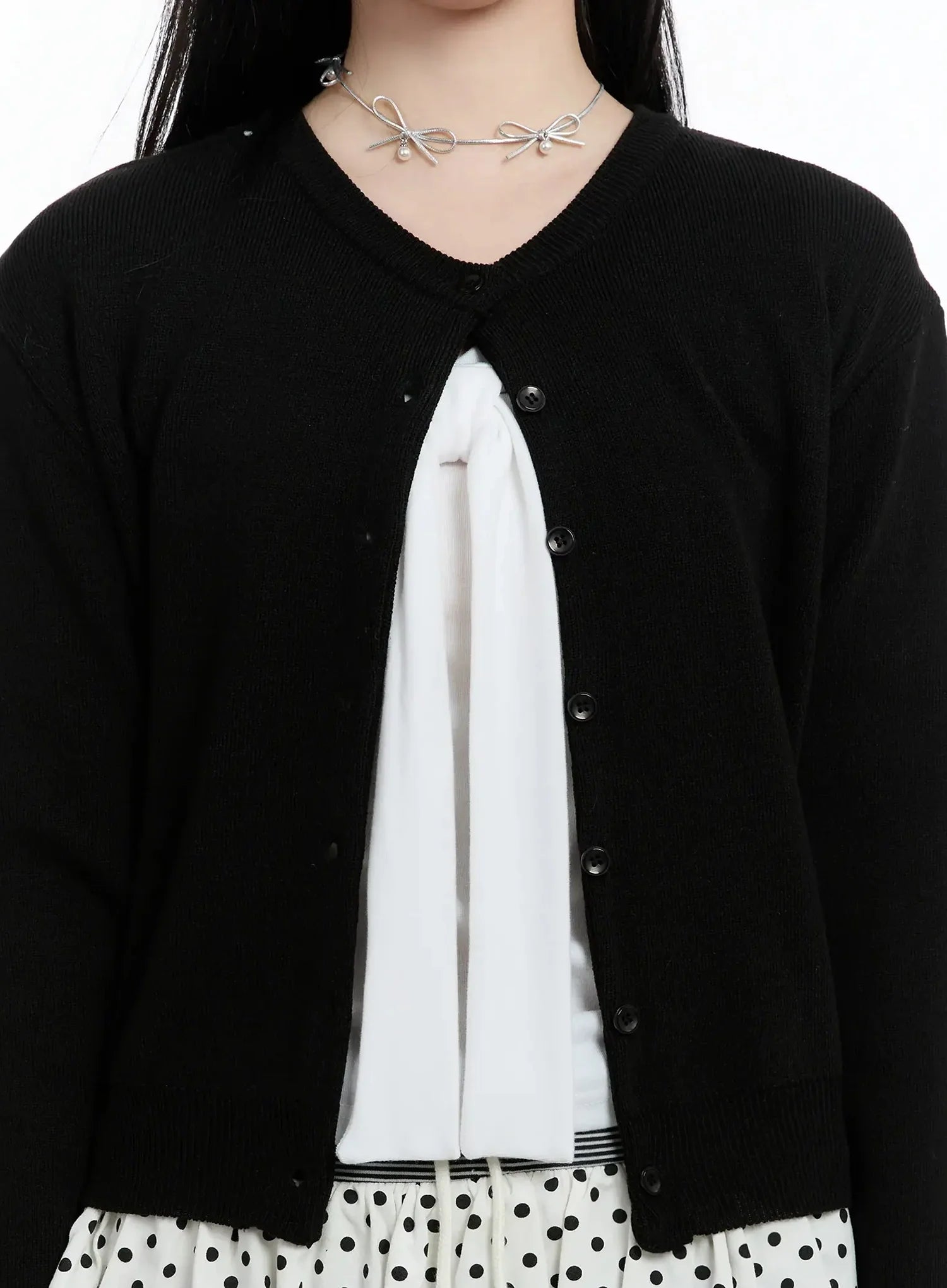 Round Neck Knit Cardigan IM519