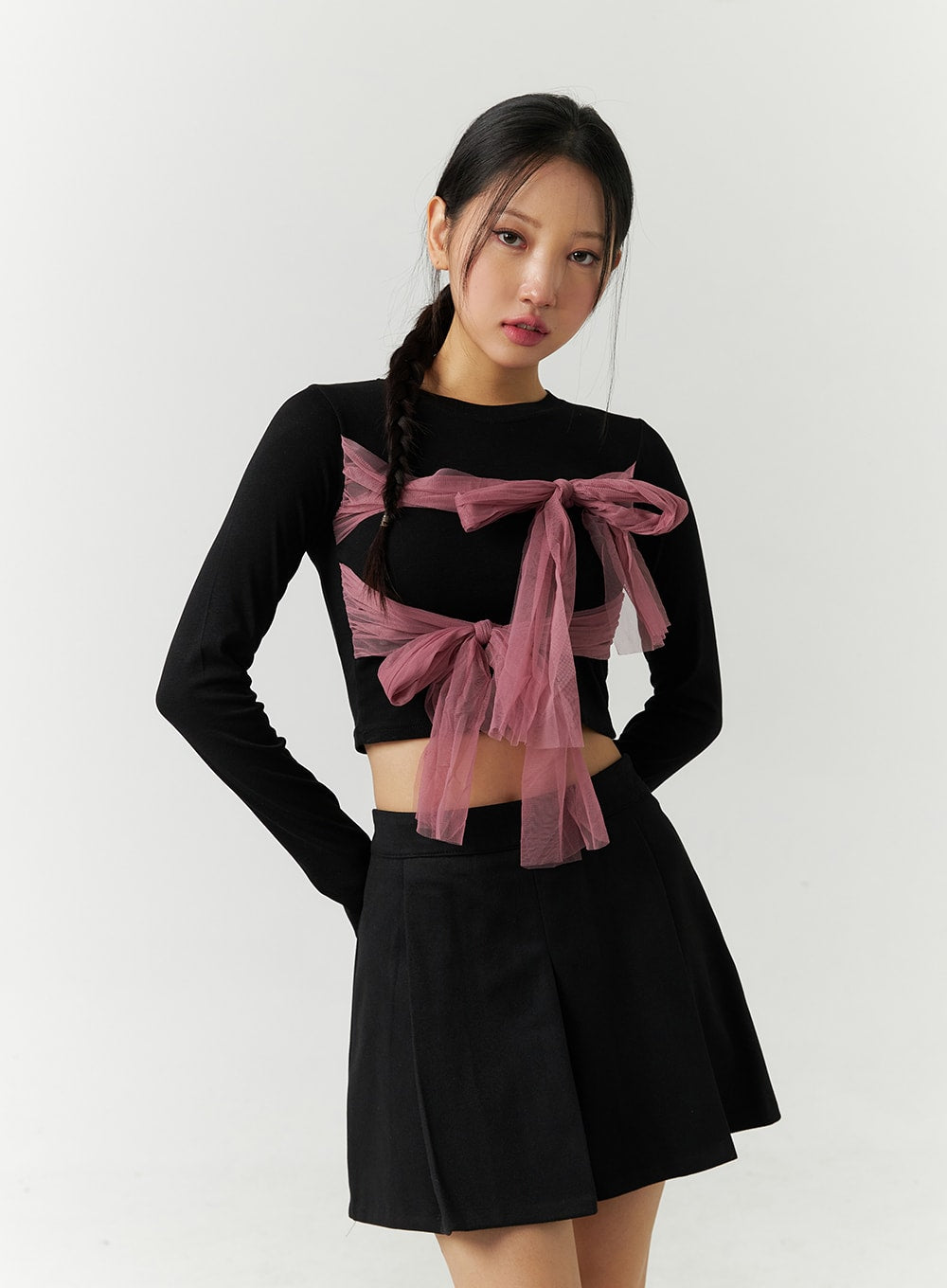 Coquette Ribbon Crop Top