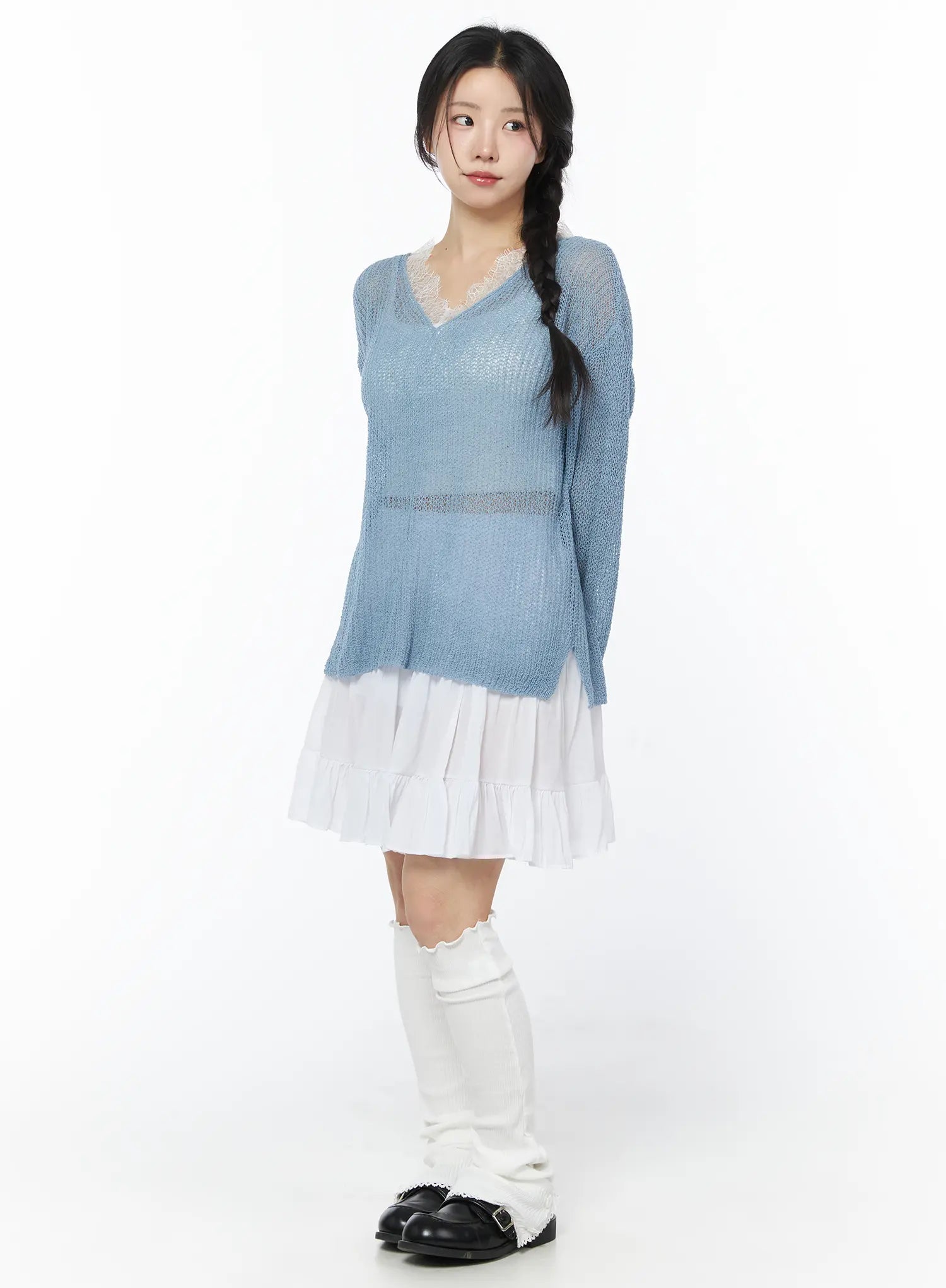 elastic-waist-tiered-midi-skirt-cy522