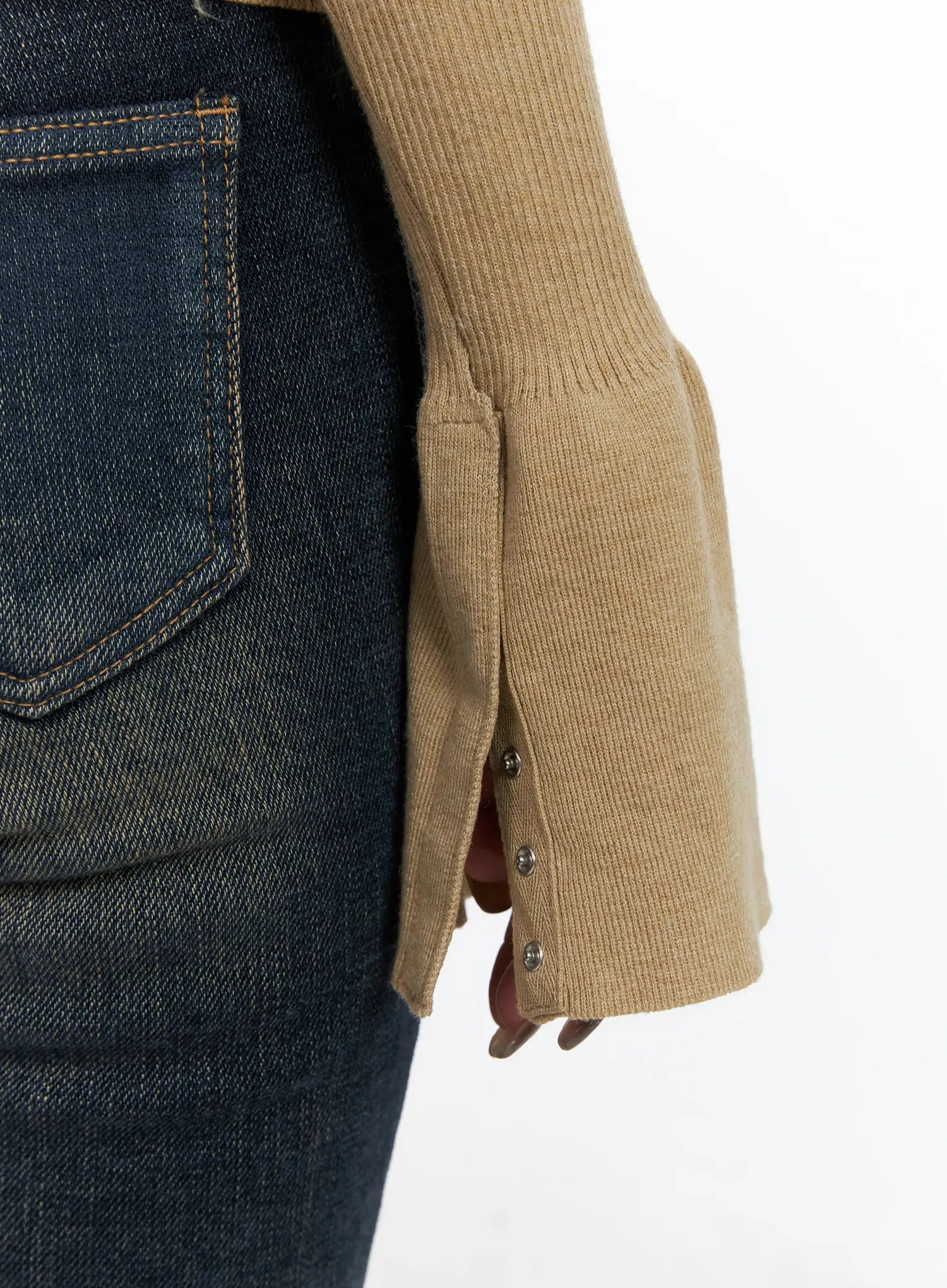 Button-Up Knit Shirt CD502