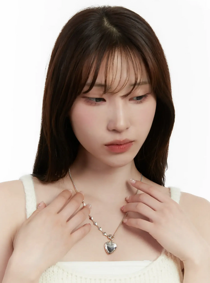 mixed-chain-heart-necklace-id529