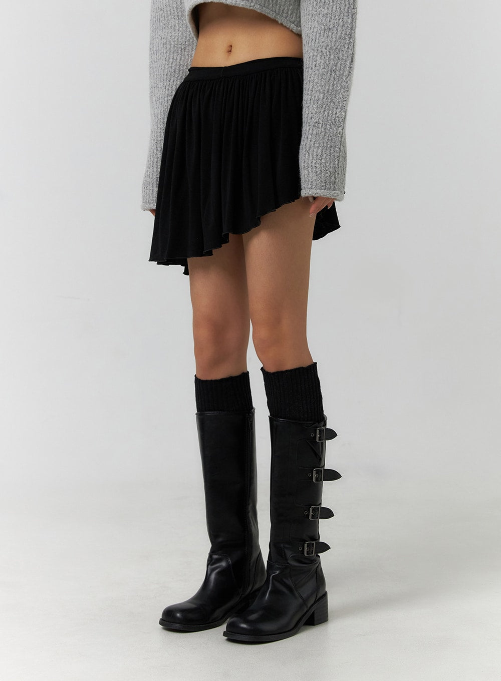 asymmetrical-frill-mini-skirt-cf405