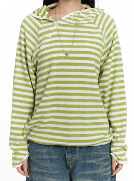 Oversized Striped Hoodie CJ515