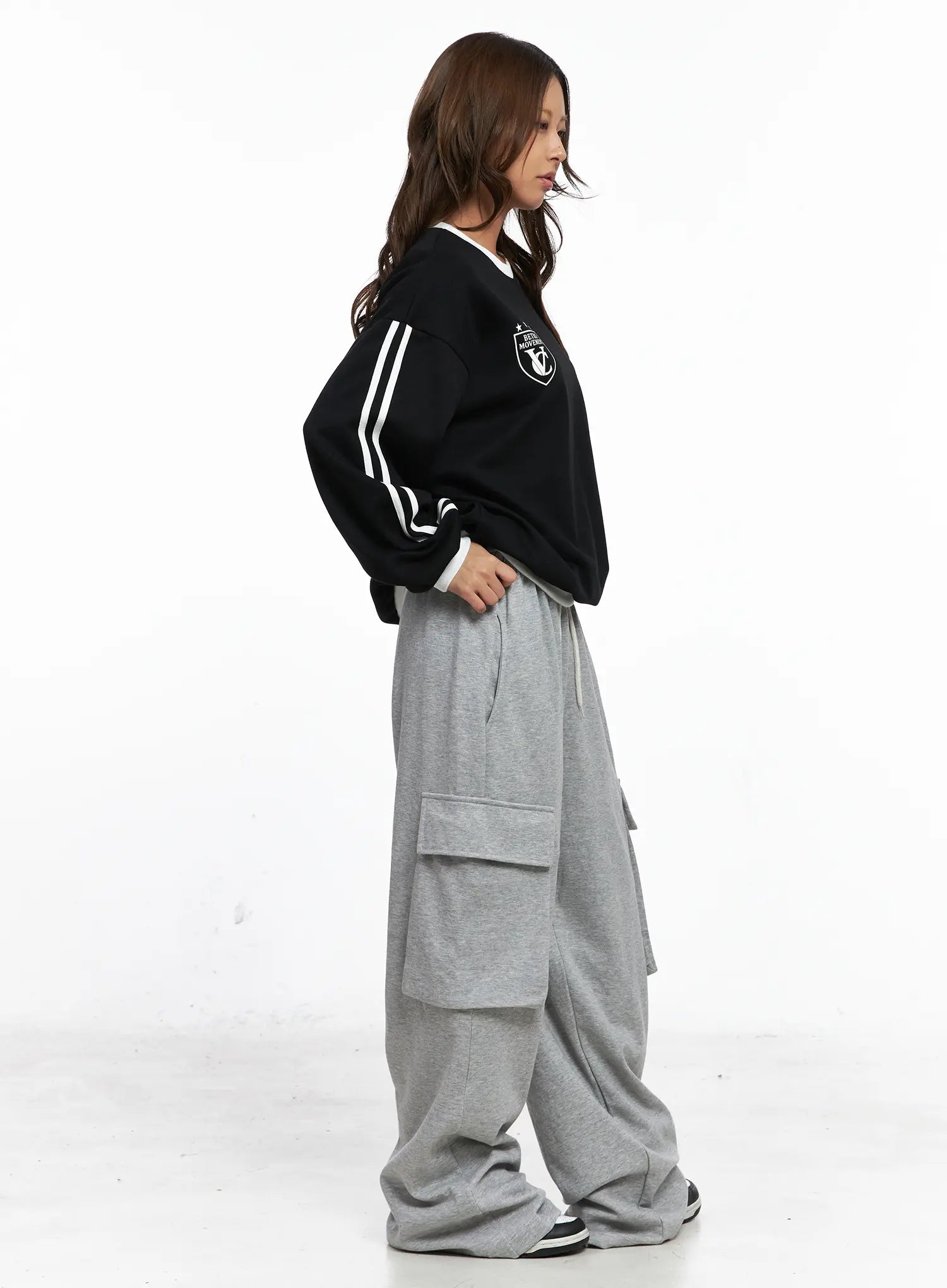 Relaxed Fit Cargo Sweatpants CO513