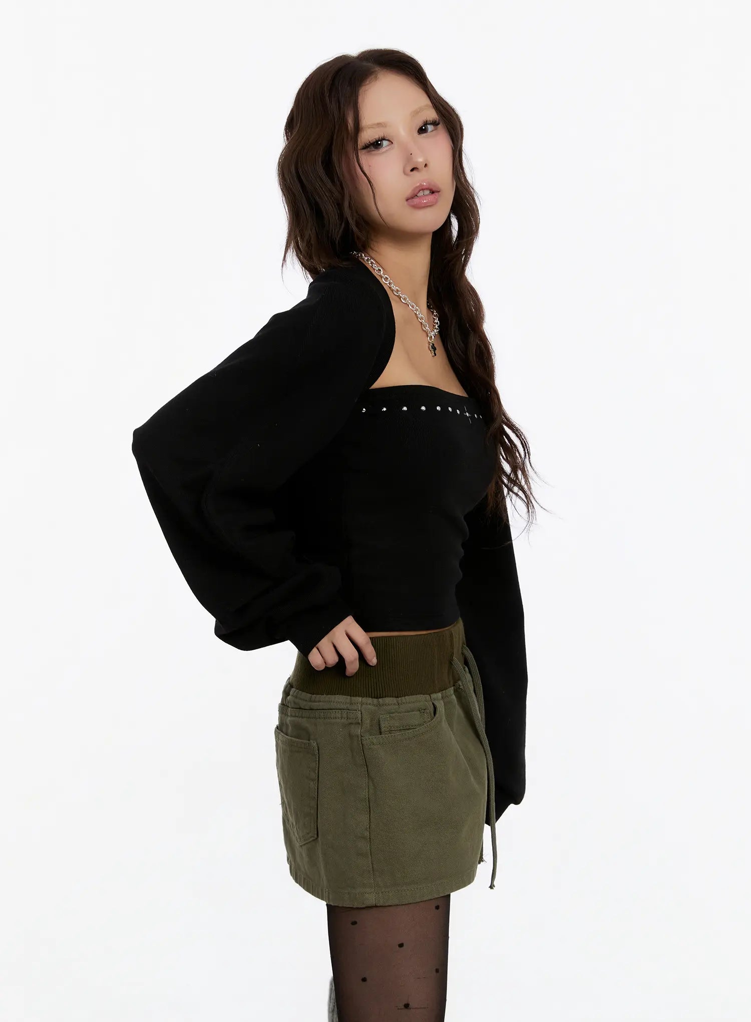 Basic Knit Bolero CN527