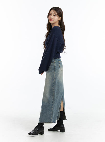 mid-waist-solid-button-washed-denim-maxi-skirt-oj411