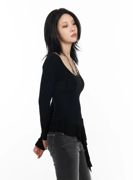 asymmetric-ruffle-edge-u-neck-top-cd1202