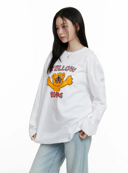 overfit-yellow-bears-graphic-long-sleeve-shirt-f502