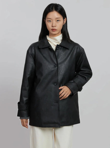 matte-faux-leather-half-jacket-id504