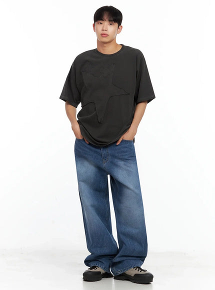 Men's Star Patch T-Shirt IL516