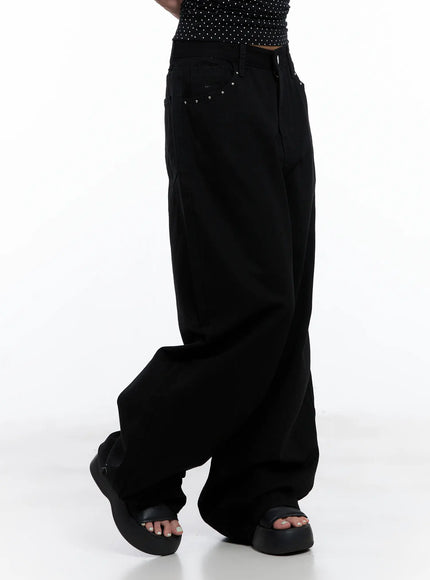 tzuyu-studded-wide-leg-cotton-pants-cl511