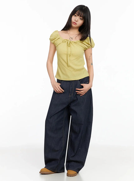 eyelet-ruched-off-shoulder-top-ia523
