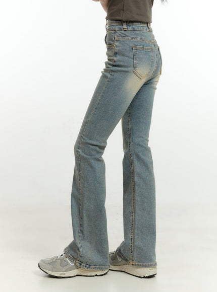 anna-double-button-bootcut-jeans-cg401