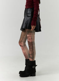 faux-leather-pleated-mini-skirt-cn317