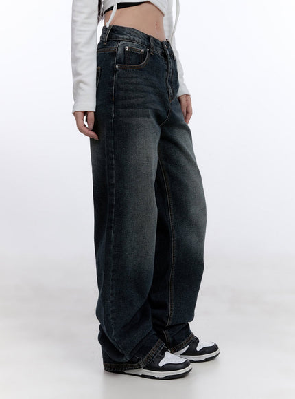 Haley Washed Wide-Leg Jeans CJ511