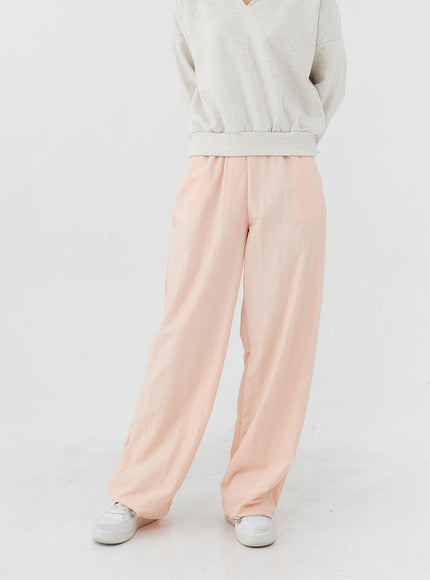 Loose Fit Banded Pants CA04