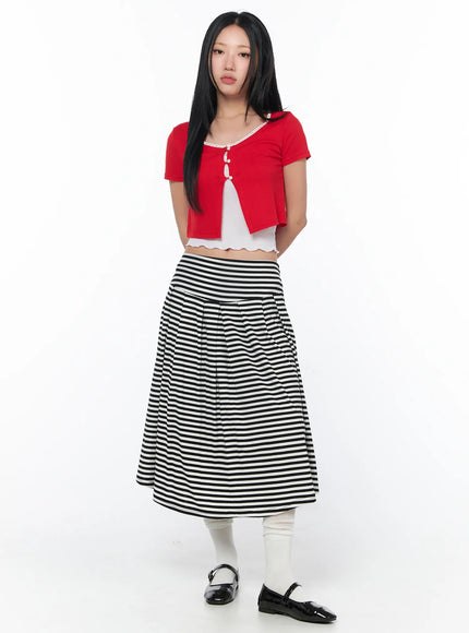 striped-flare-long-skirt-cy512