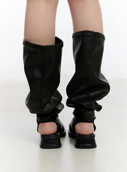 wrinkled-leather-peep-toe-long-boots-ca508