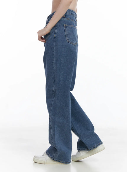 Ashlyn High-Waist Fleece-Lined Wide-Leg Jeans CJ507