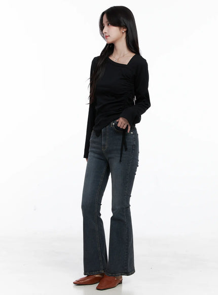 asymmetrical-neck-ruched-top-cs523