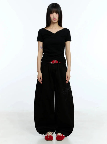 ribbon-detail-baggy-pants-iu523