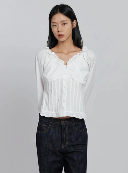 frill-button-up-blouse-id504