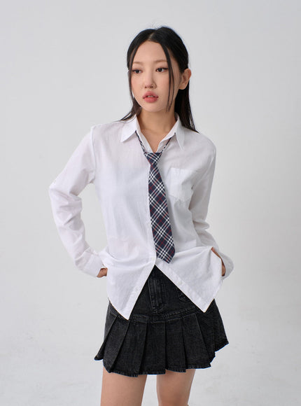 Check Pattern Necktie CN10