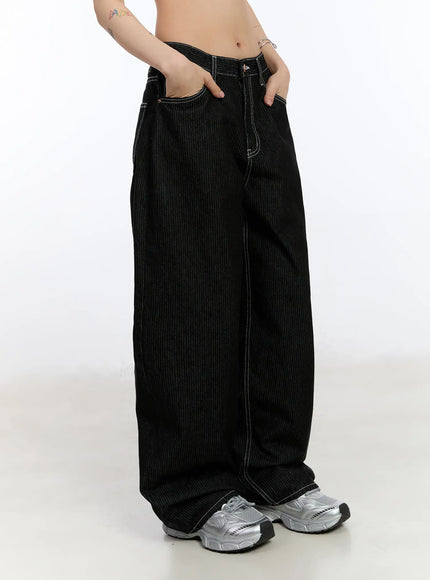 athe-wide-stripe-jeans-ca506