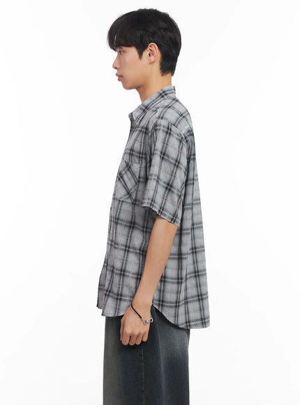 mens-short-sleeve-flannel-shirt-iu519
