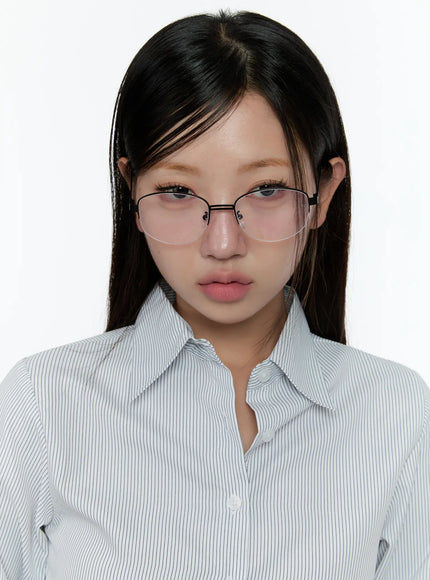 Chic Double-Bar Minimalist Fashion Glasses CS518