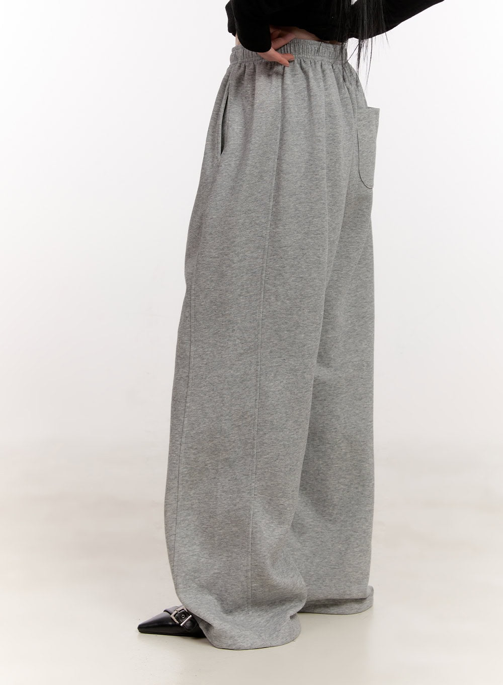 Comfort Pintuck Wide-Leg Sweatpants CJ529