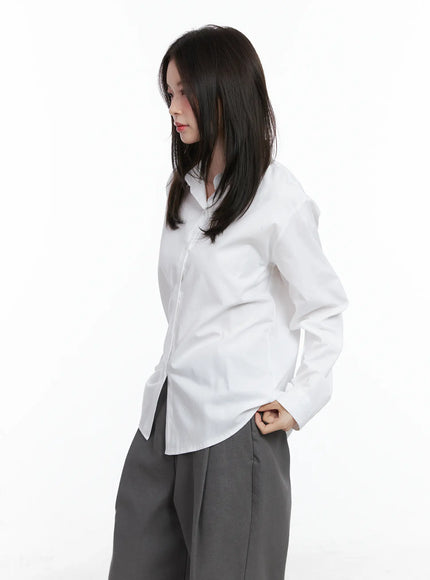 Classic Long Sleeve Button-Up Shirt CN519