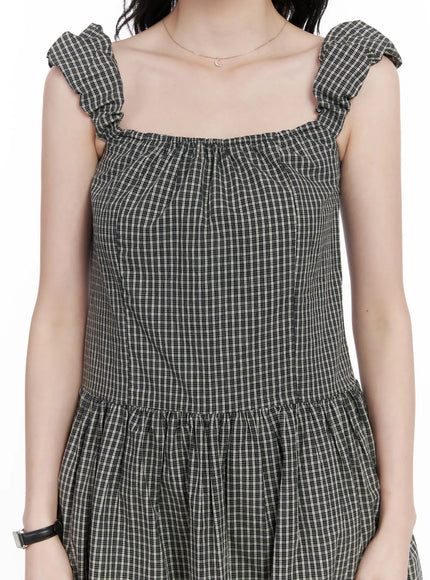 Shirred Flare Midi Dress CA509