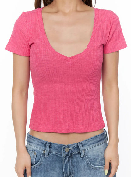 ribbed-deep-v-neck-tee-cu501