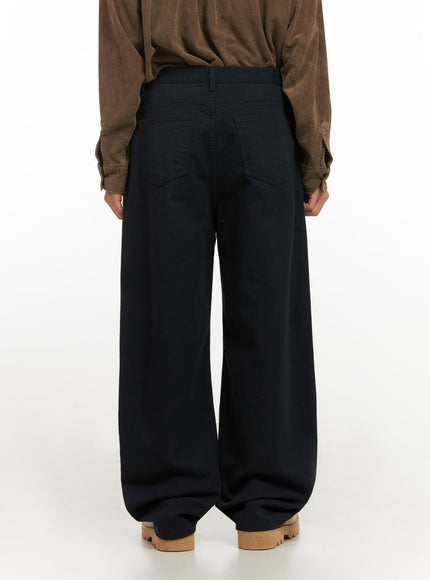 mens-cotton-solid-wide-fit-pants-id413