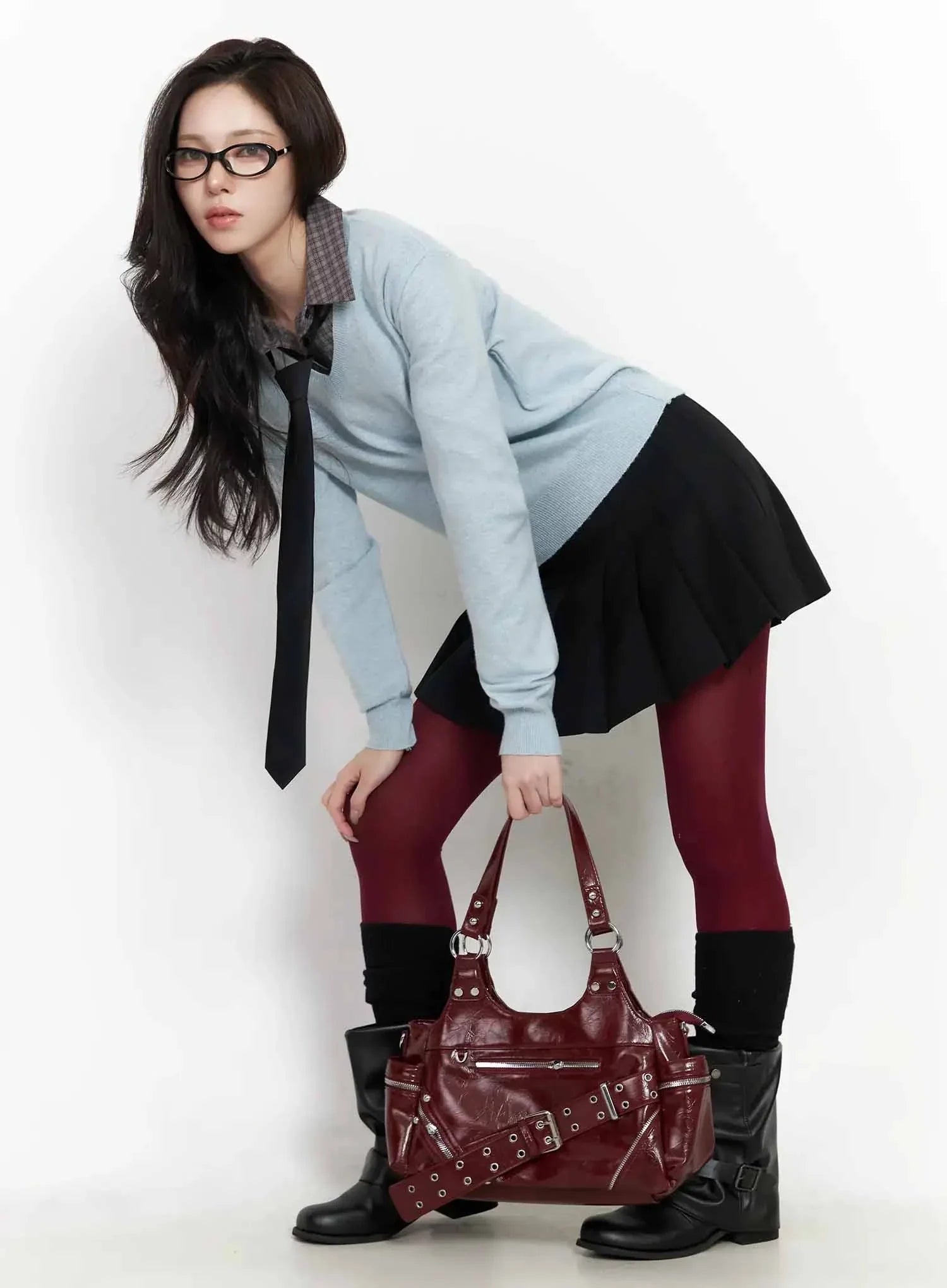 Simple Cashmere V-Neck Knit IJ528