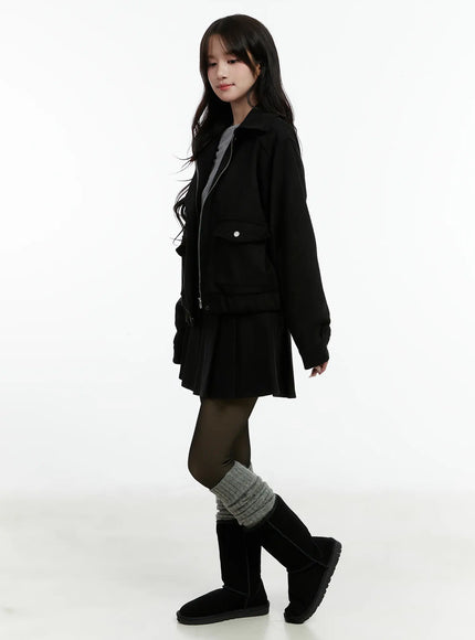 belted-pleated-mini-skirt-cd523