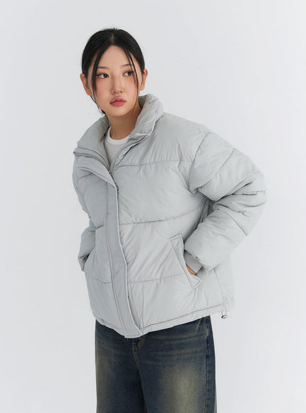 zip-up-stand-collar-puffer-jacket-co319