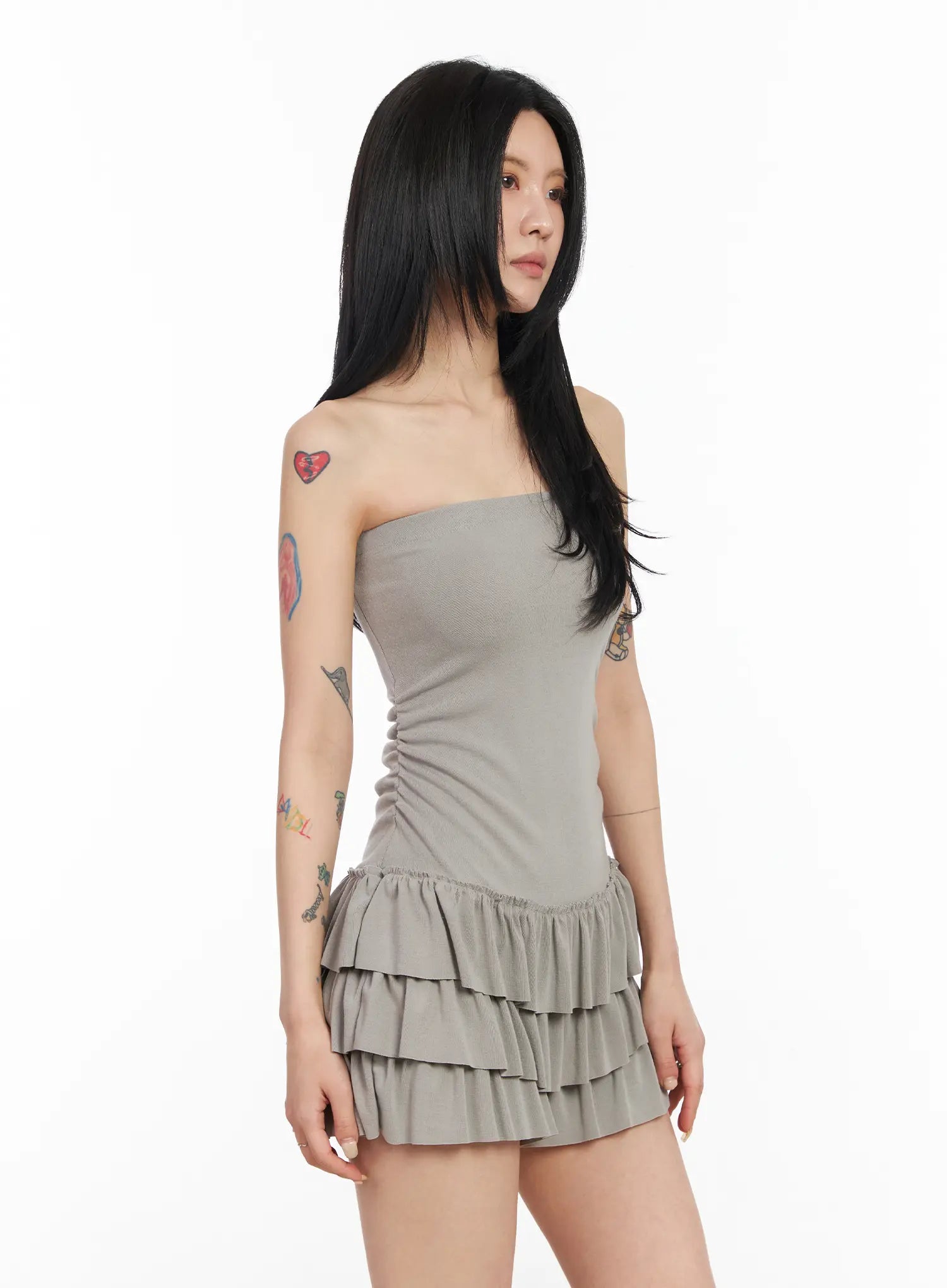 Chic Ruffle Tube Dress CM517