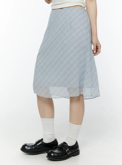 chiffon-flare-plaid-midi-skirt-iy507