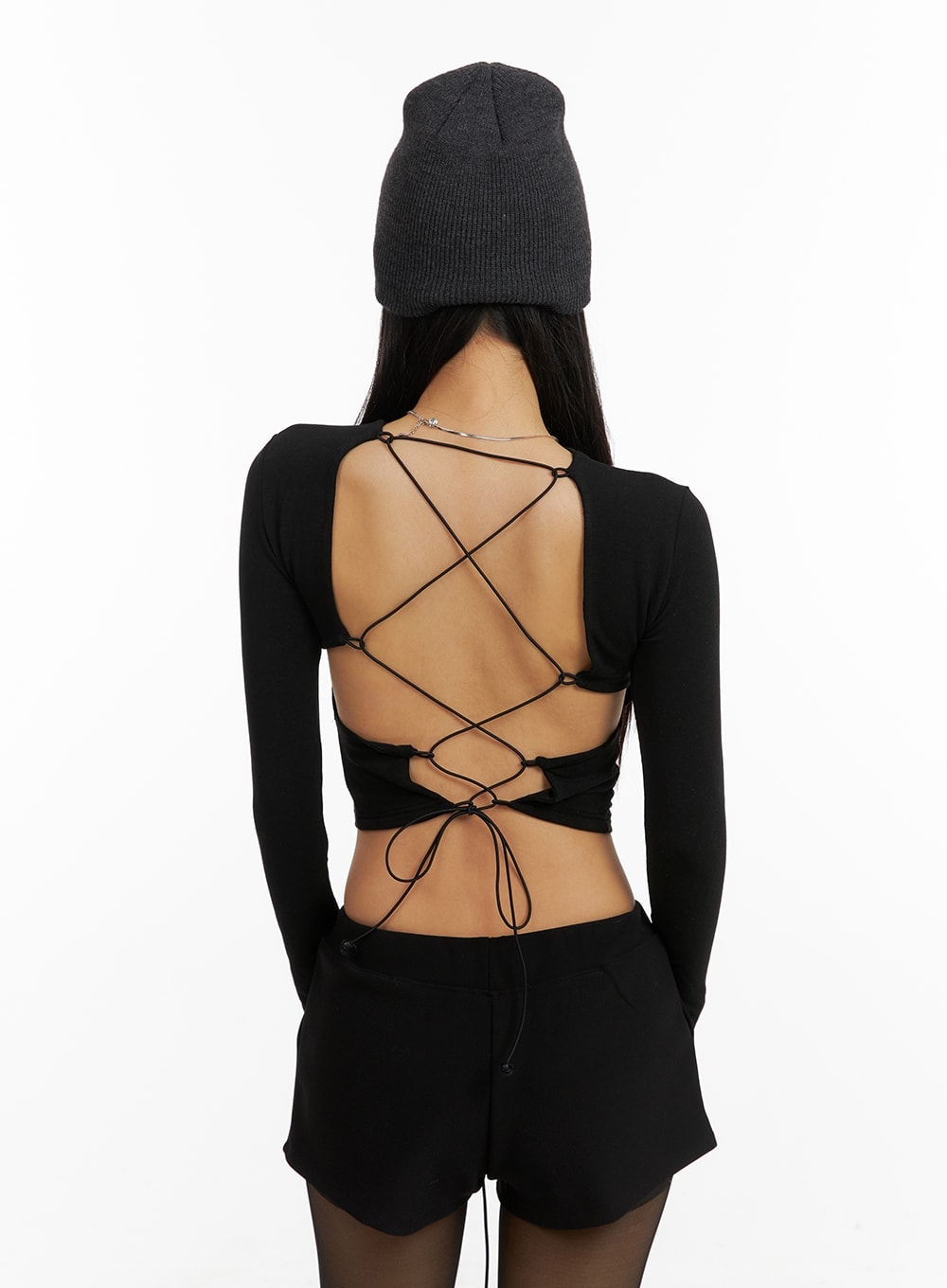 solid-back-drawstring-cropped-long-sleeve-cm408