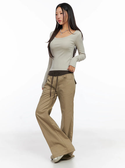 Slim Fit Basic Long Sleeve Top CO515