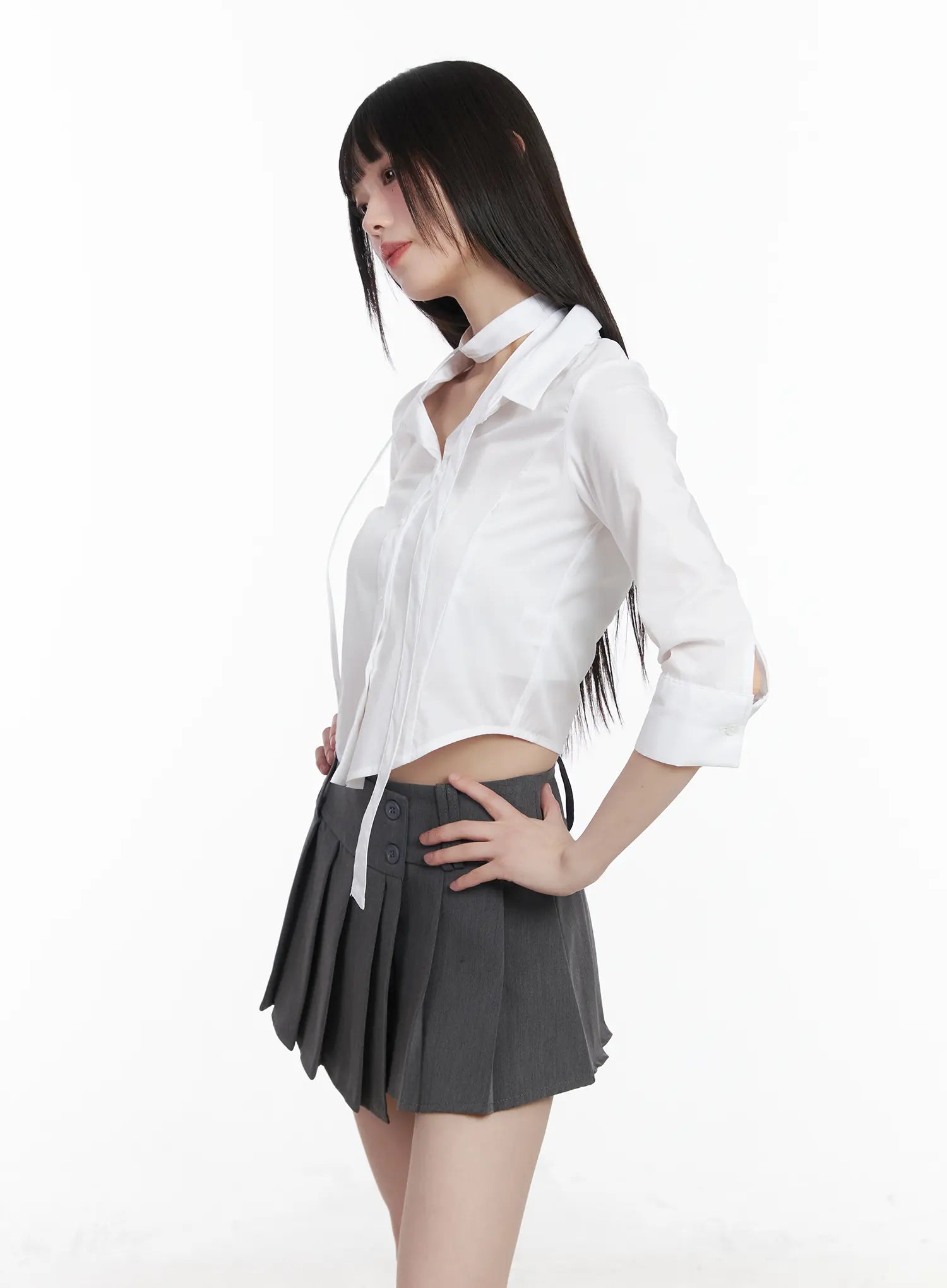 chic-cropped-blouse-scarf-set-cm525