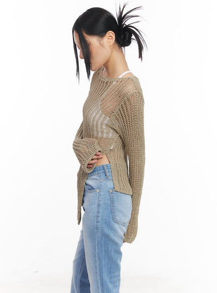 slit-mesh-knit-sweater-top-cy528