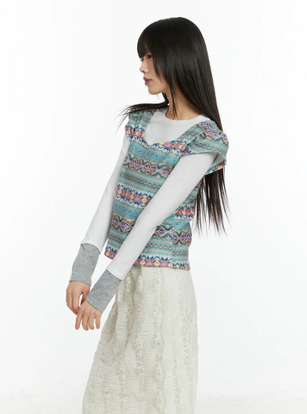fair-isle-puff-short-sleeve-top-cf509