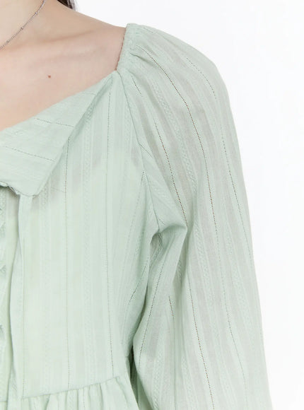 ruffle-ribbon-puff-sleeve-blouse-cm505